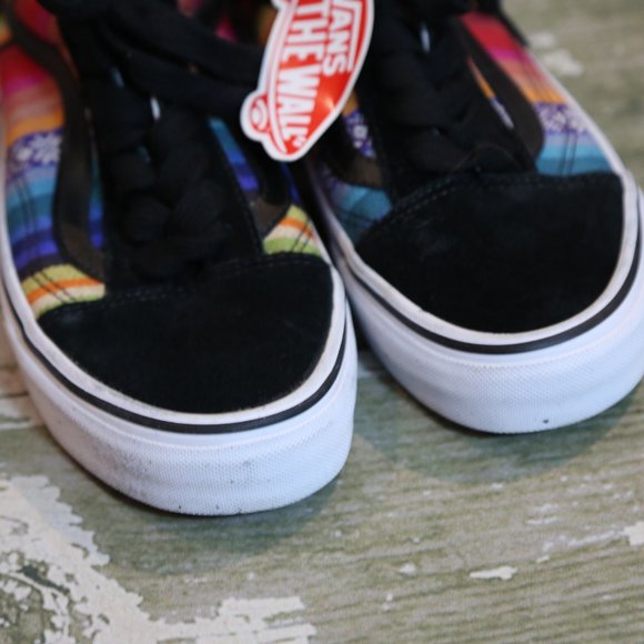 NWT VANS Aztec Blanket Black Suede Ward Low Shoes - Picture 5 of 5